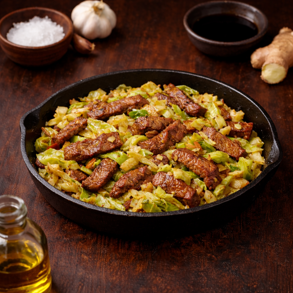 P2 Beef & Cabbage Stir Fry