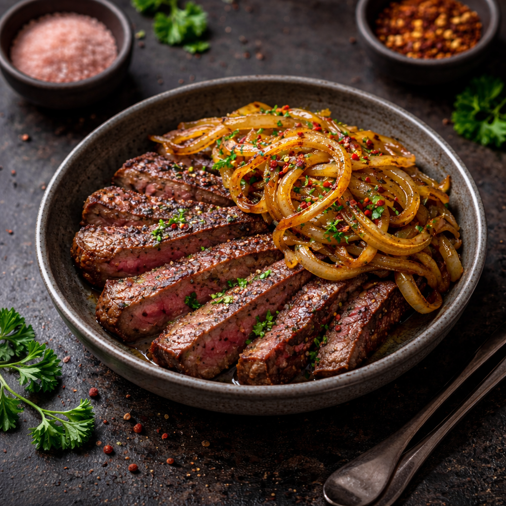 P2 Grilled Steak & Onions