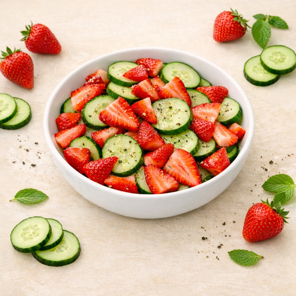 P2 Strawberry & Cucumber Summer Salad