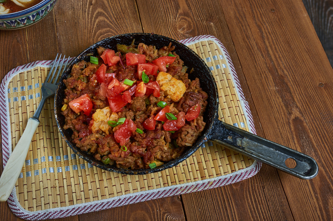 P3 Beef Cauliflower Rice Mexican Casserole