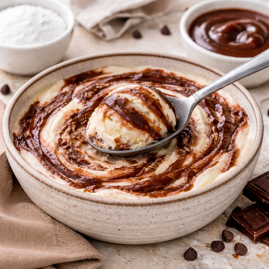 P3 Vanilla Chocolate Swirl Ice Cream